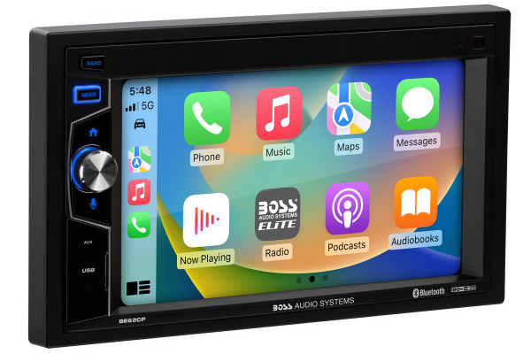  BE62CP / D-DIN, CarPlay  Mech-less Multimedia   6.2